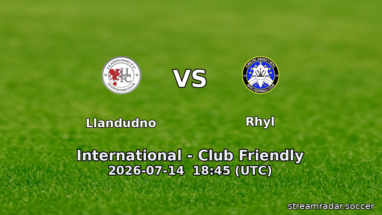 Llandudno vs Rhyl