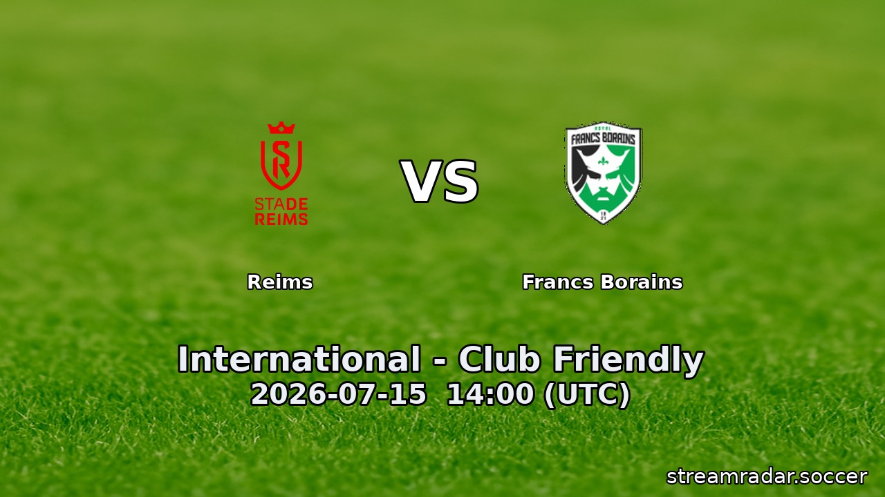 Reims vs Francs Borains