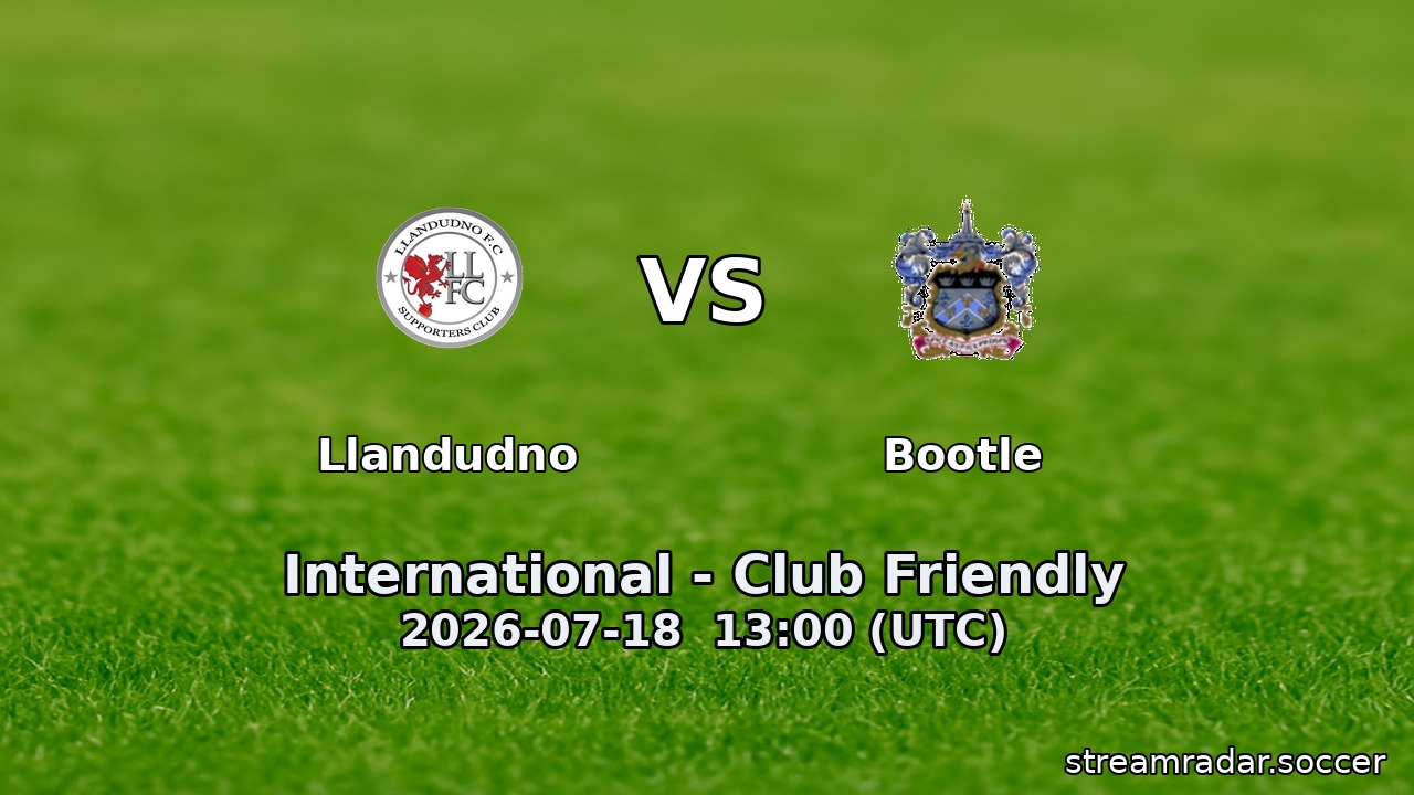 Llandudno vs Bootle