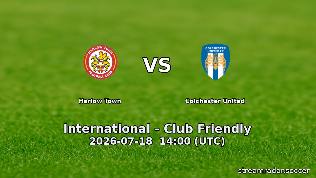 Harlow Town vs Colchester United