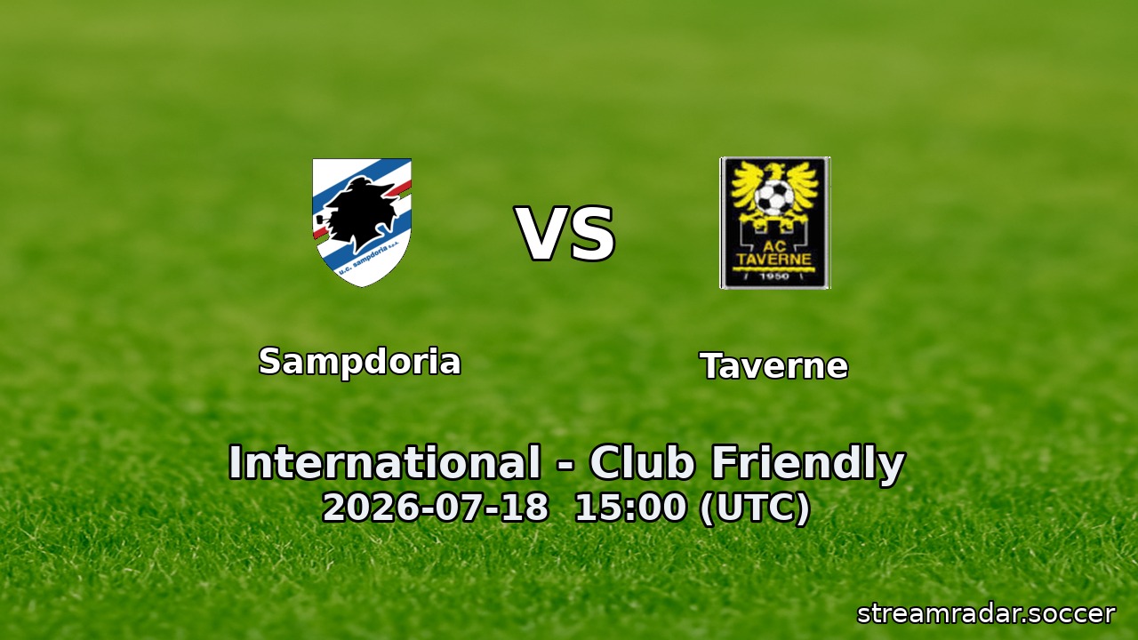 Sampdoria vs Taverne