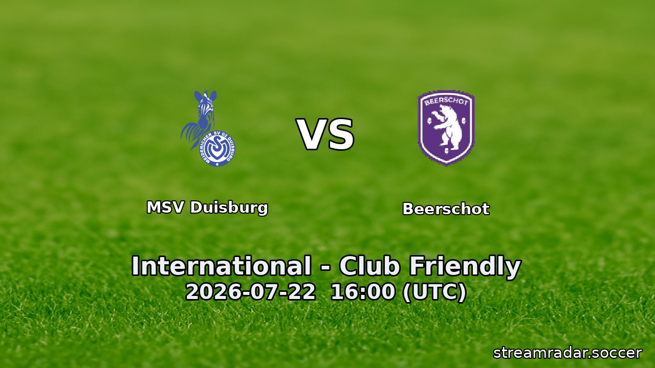 MSV Duisburg vs Beerschot