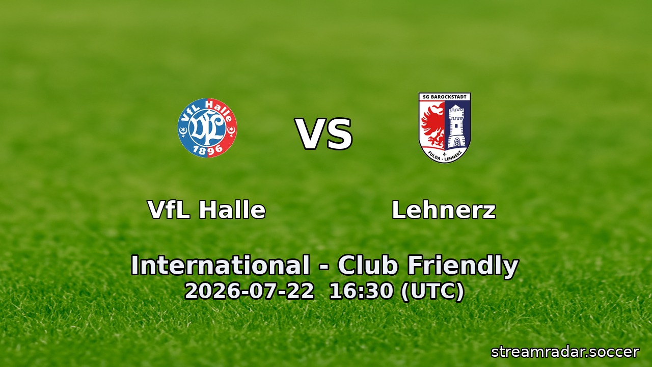 VfL Halle vs Lehnerz