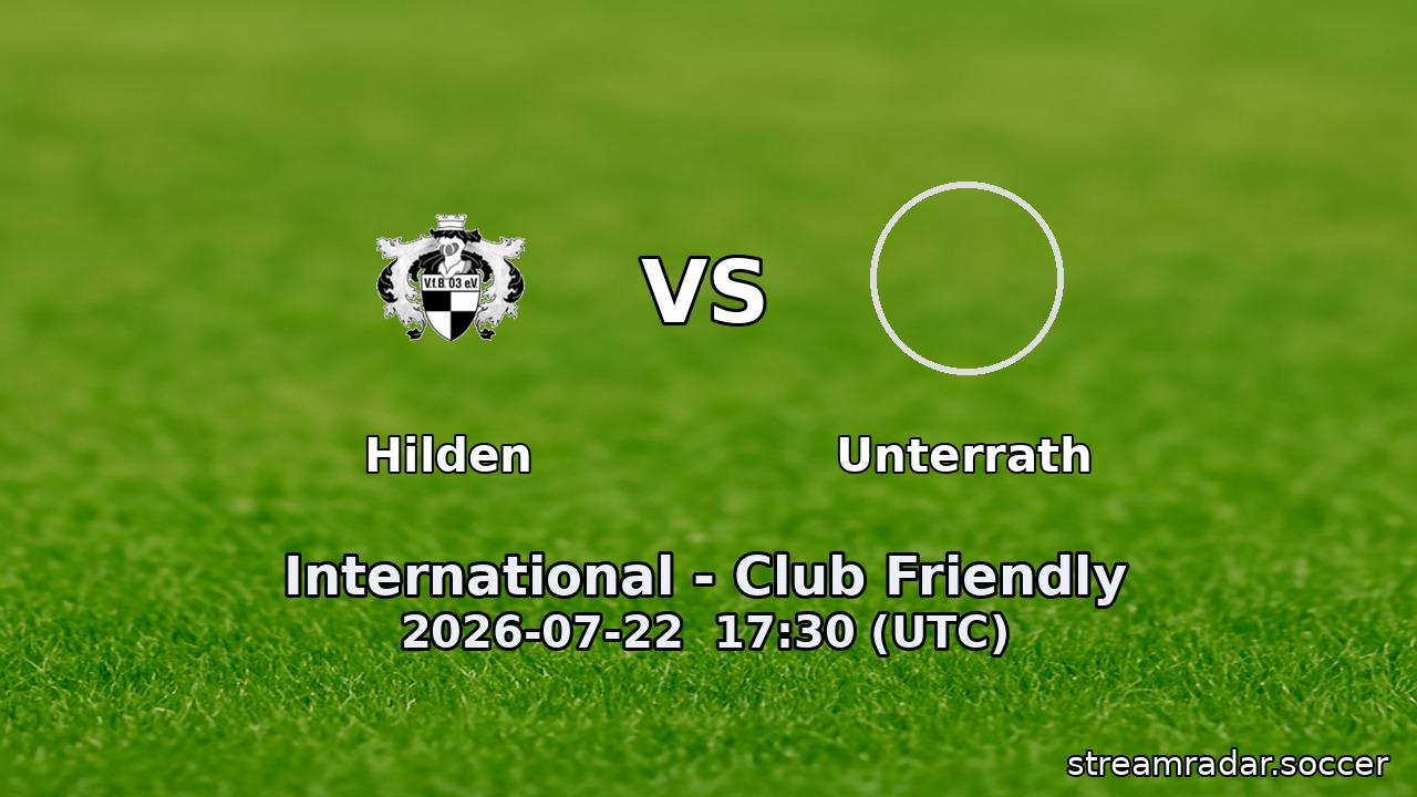 Hilden vs Unterrath