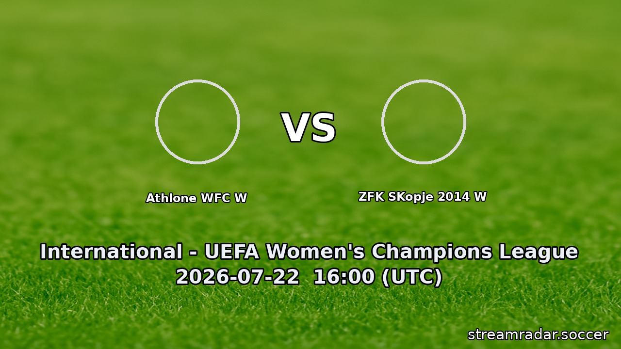 Athlone WFC W vs ZFK SKopje 2014 W