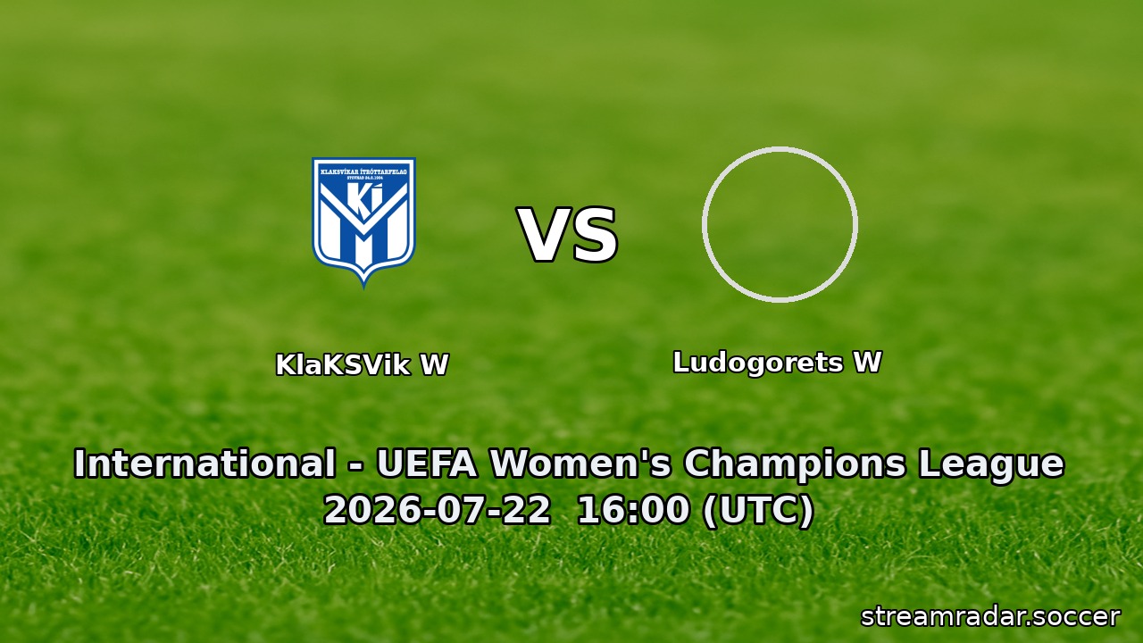KlaKSVik W vs Ludogorets W