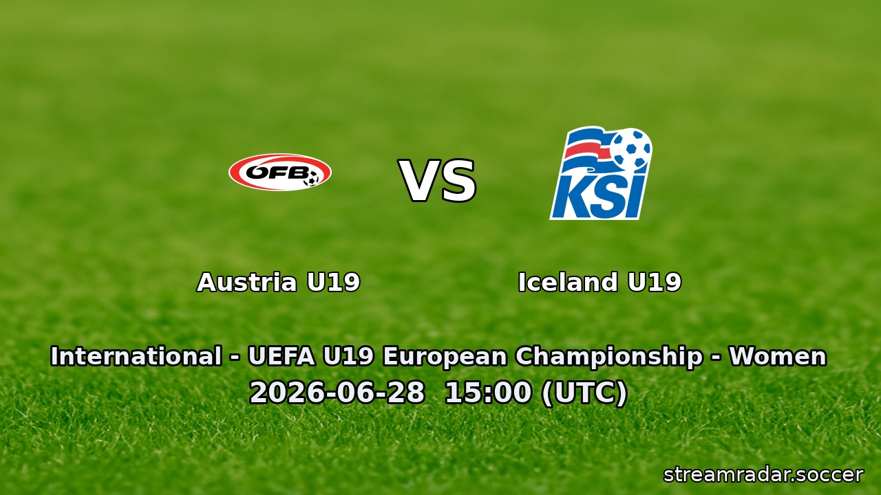 Austria U19 vs Iceland U19