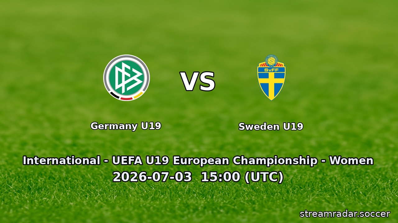 Germany U19 vs Sweden U19