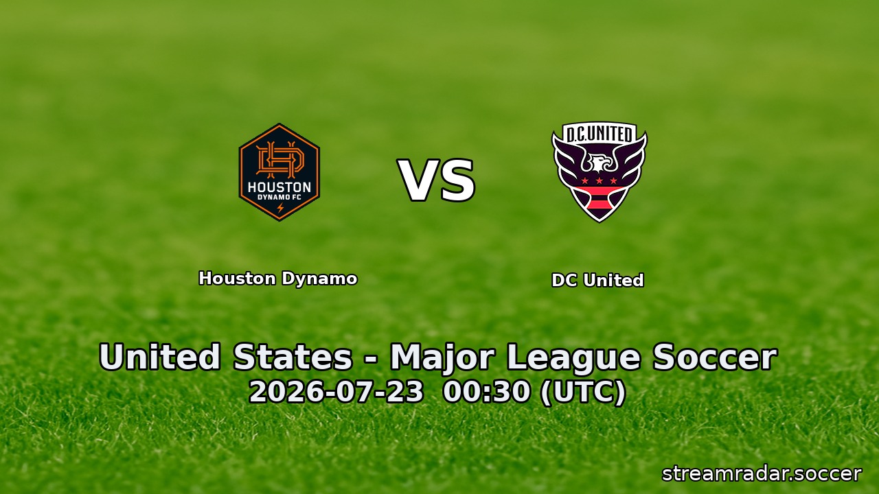 Houston Dynamo vs DC United