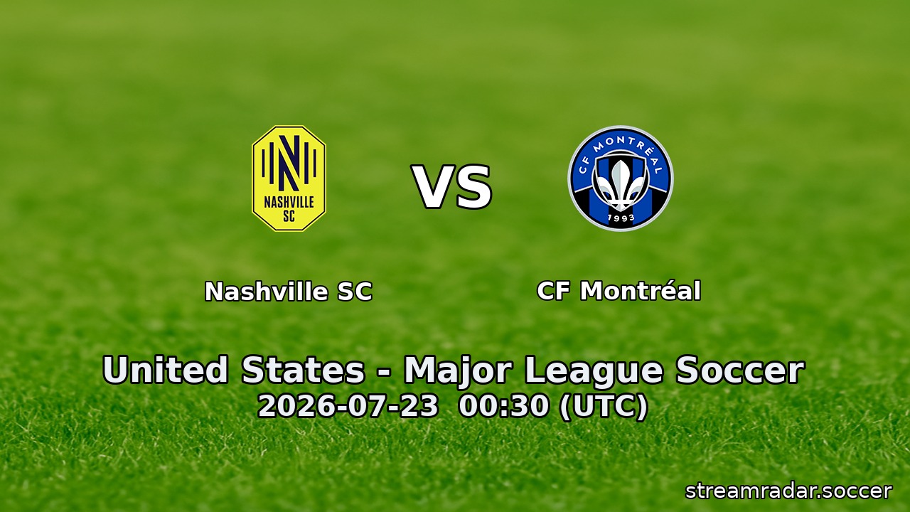 Nashville SC vs CF Montréal
