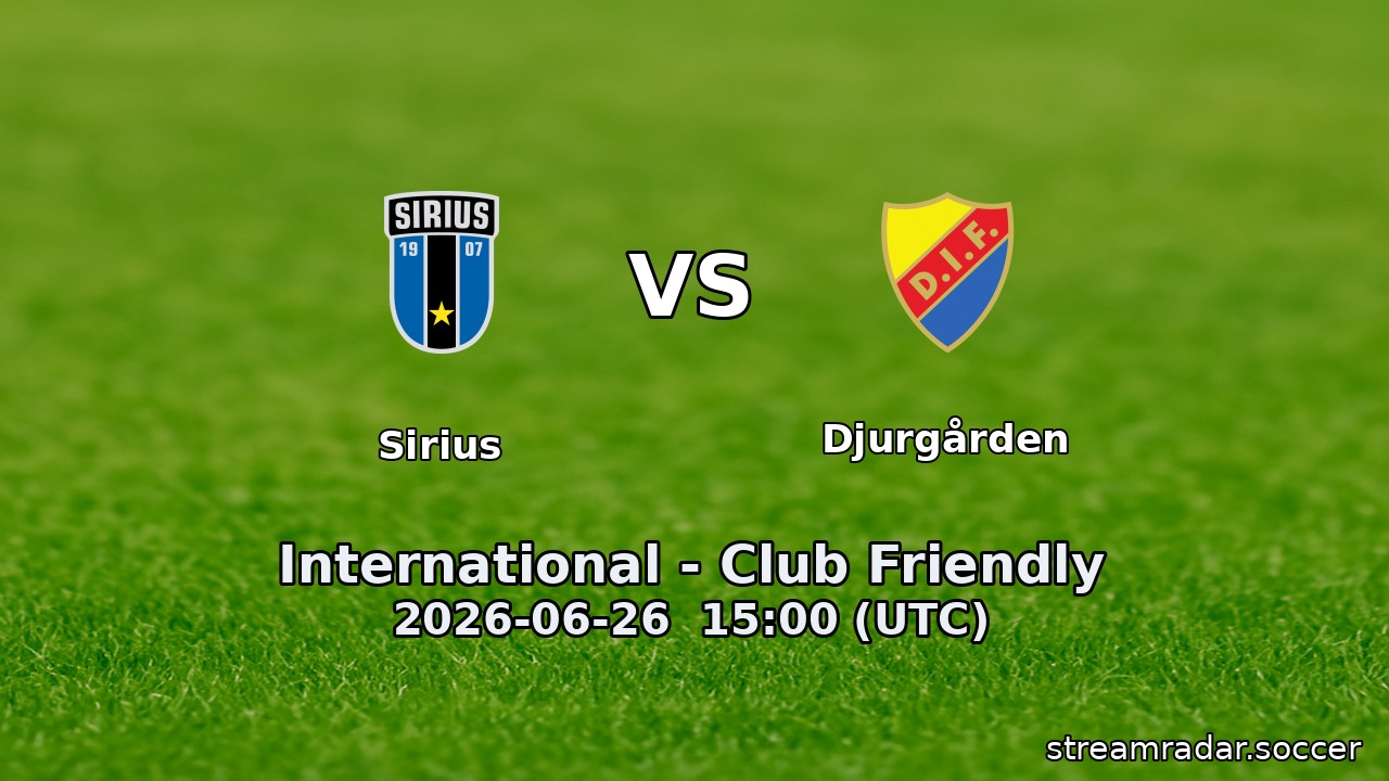 Sirius vs Djurgården