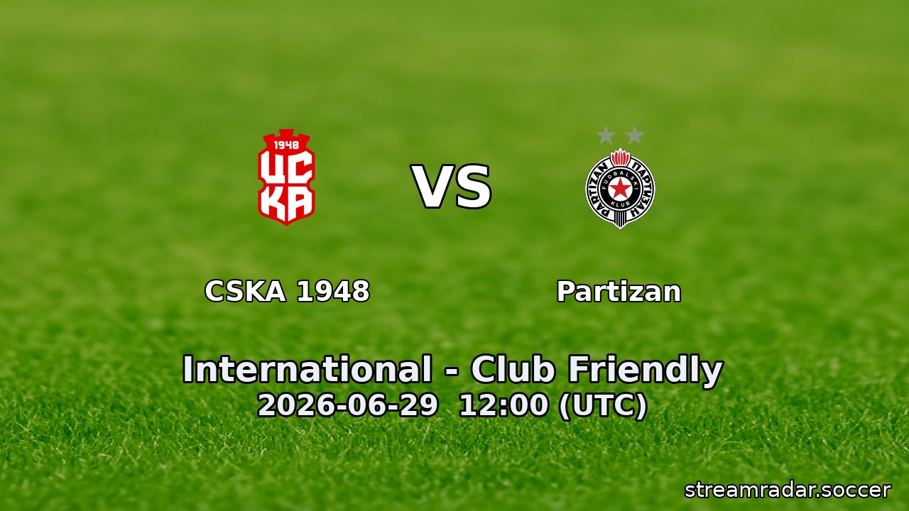CSKA 1948 vs Partizan