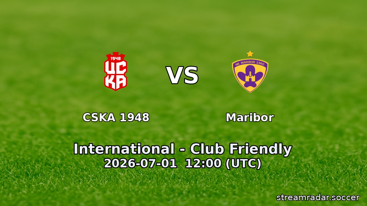 CSKA 1948 vs Maribor