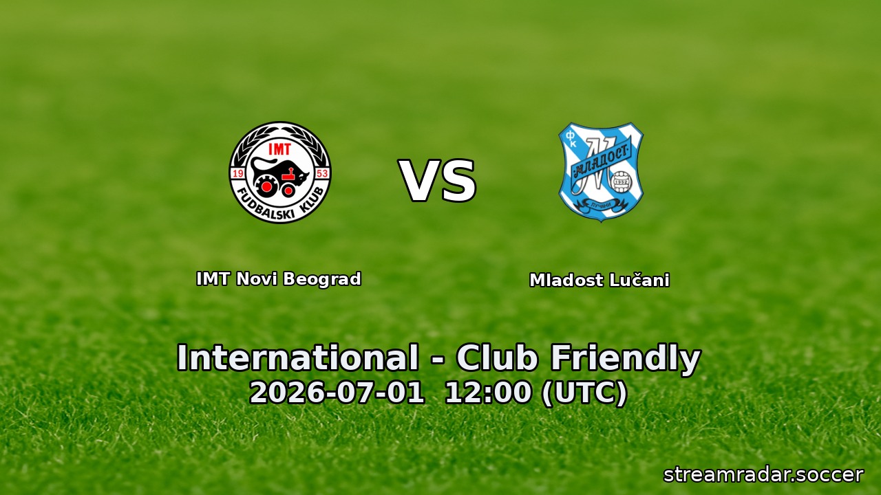 IMT Novi Beograd vs Mladost Lučani