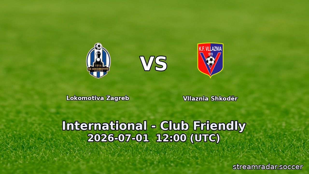 Lokomotiva Zagreb vs Vllaznia Shkodër