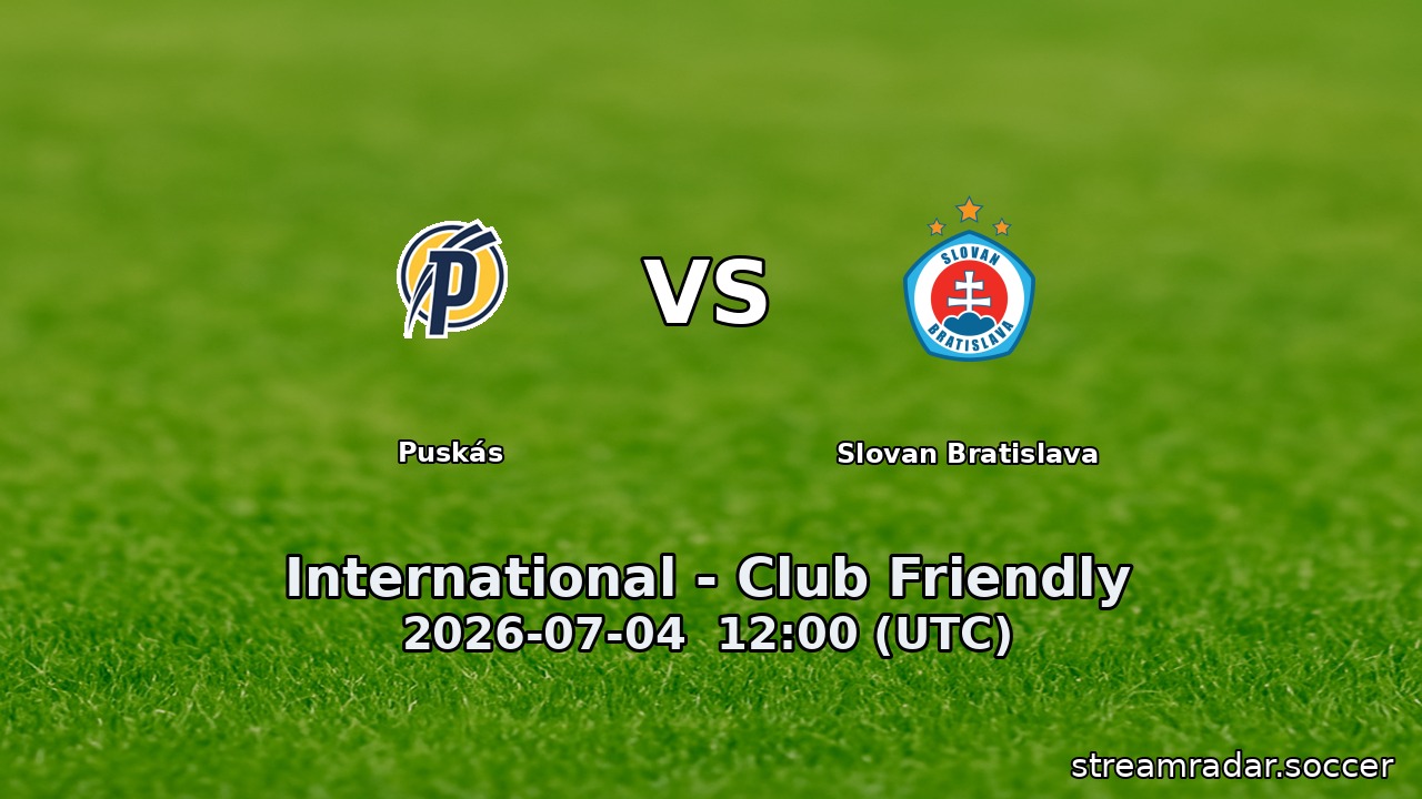 Puskás vs Slovan Bratislava