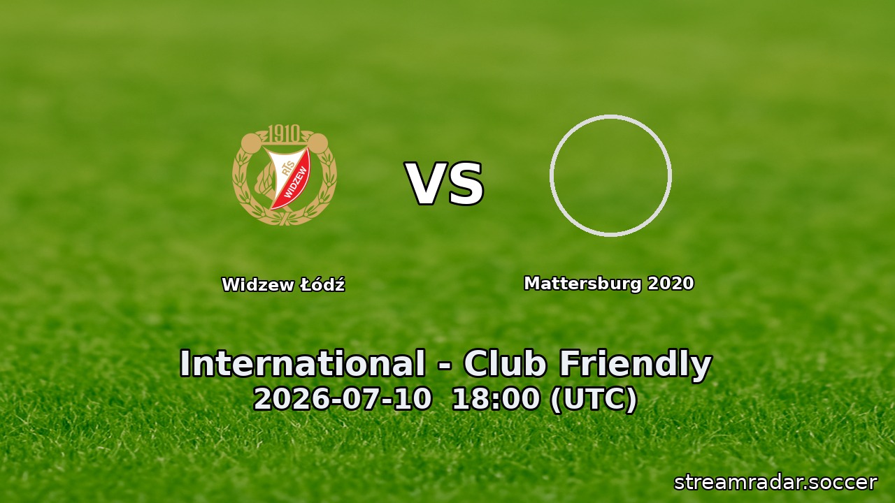 Widzew Łódź vs Mattersburg 2020