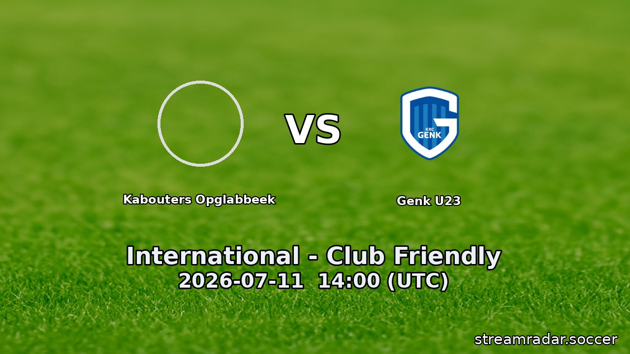 Kabouters Opglabbeek vs Genk U23