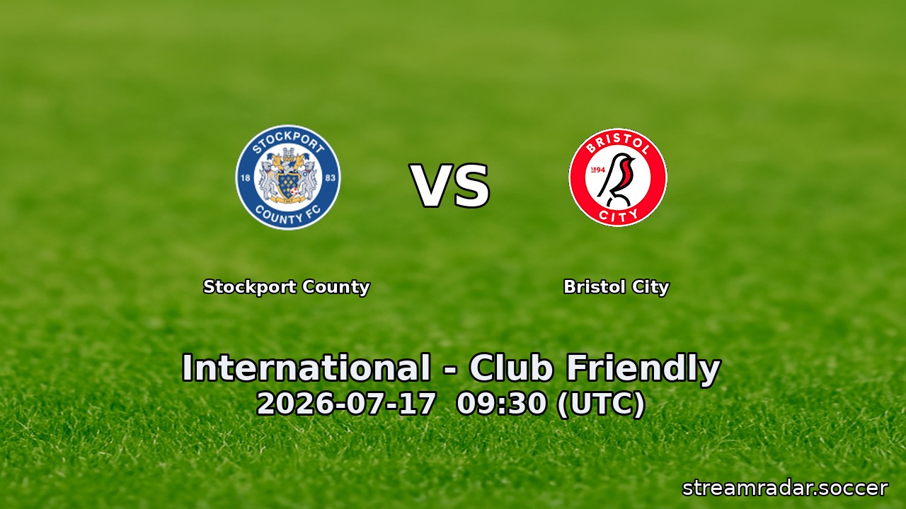 Stockport County vs Bristol City