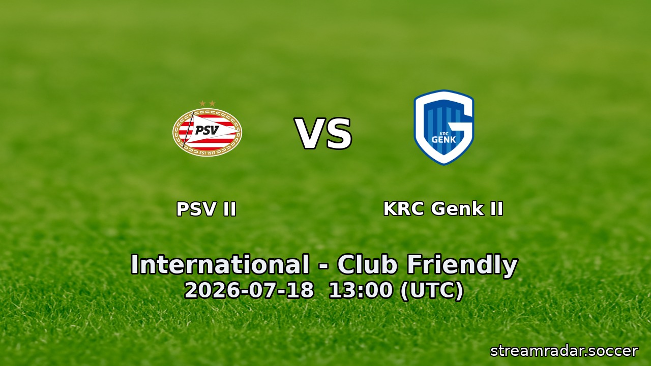 PSV II vs KRC Genk II