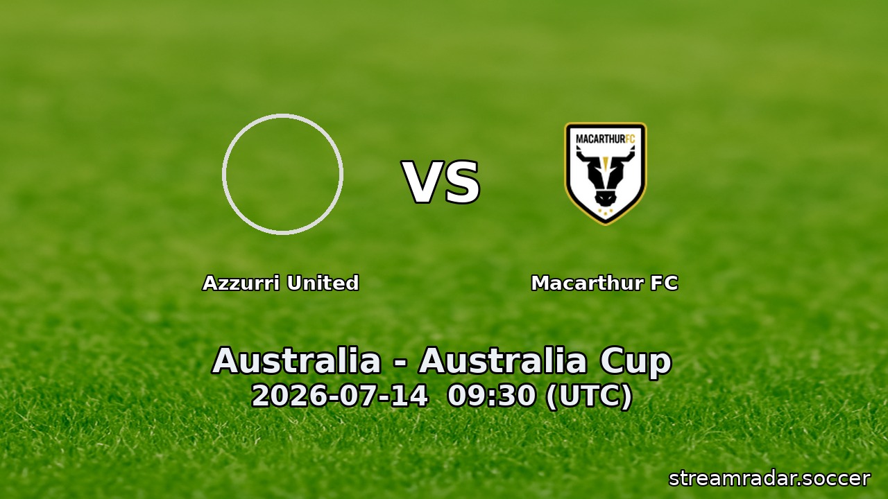 Azzurri United vs Macarthur FC