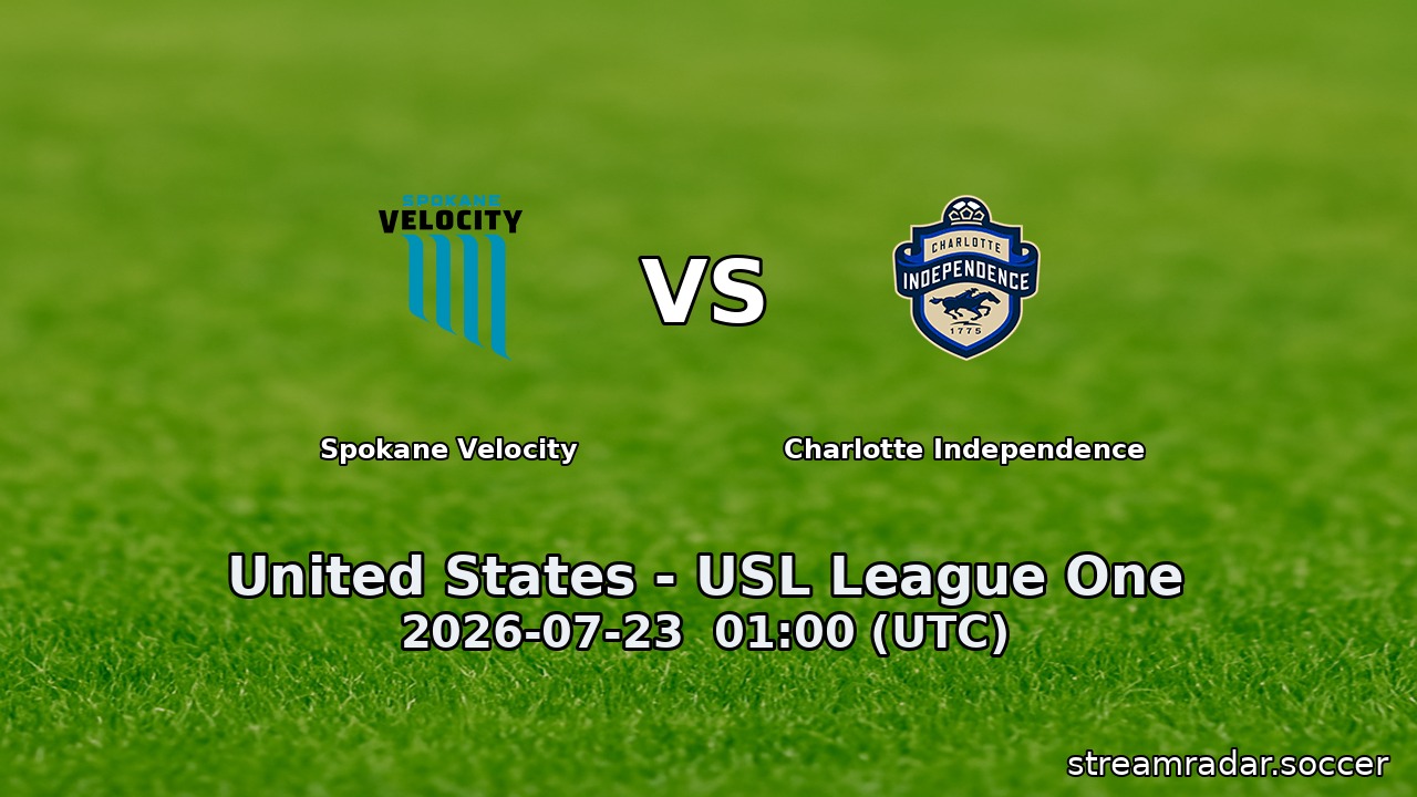 Spokane Velocity vs Charlotte Independence
