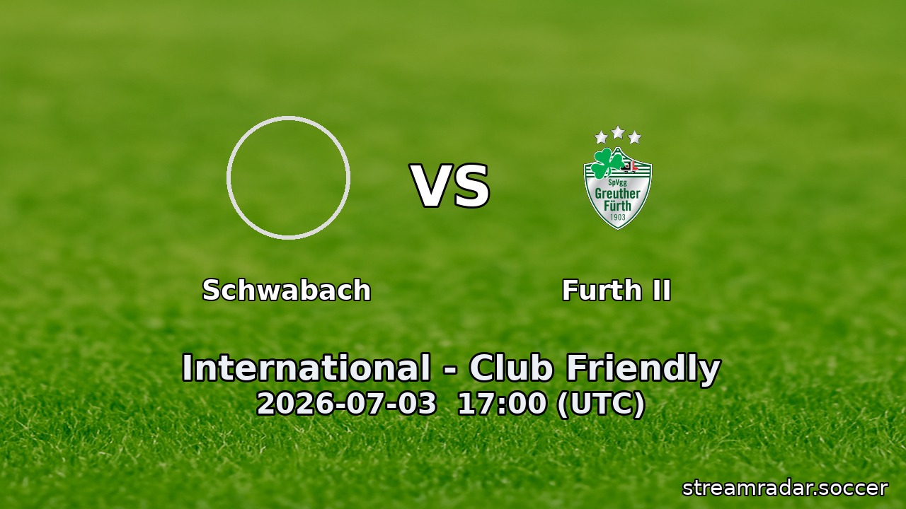 Schwabach vs Furth II