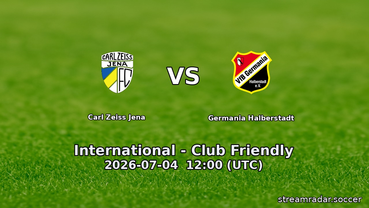 Carl Zeiss Jena vs Germania Halberstadt