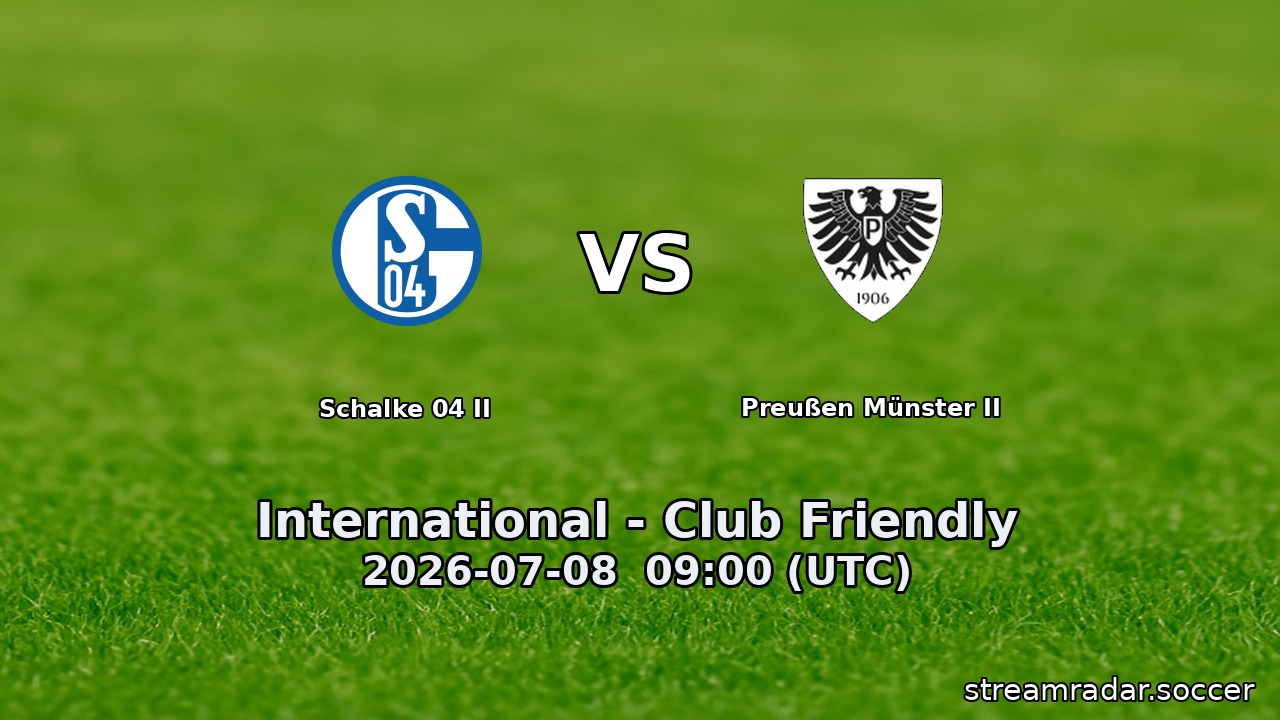 Schalke 04 II vs Preußen Münster II