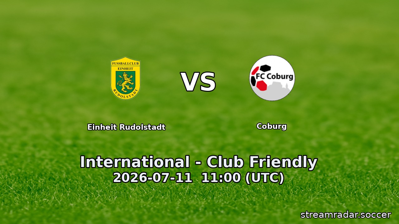 Einheit Rudolstadt vs Coburg