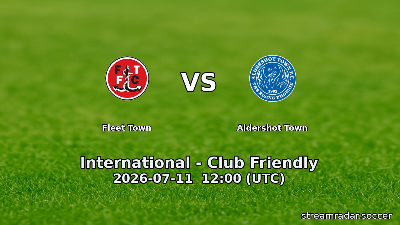 Fleet Town vs Aldershot Town