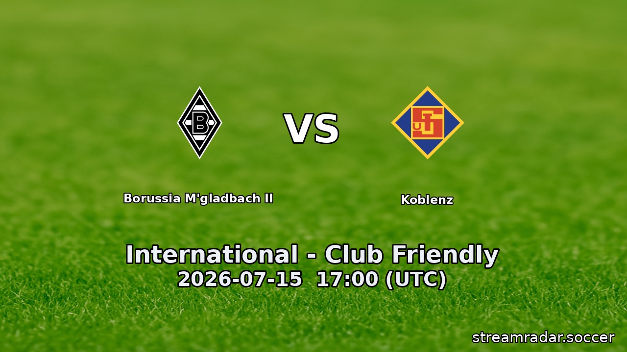Borussia M'gladbach II vs Koblenz
