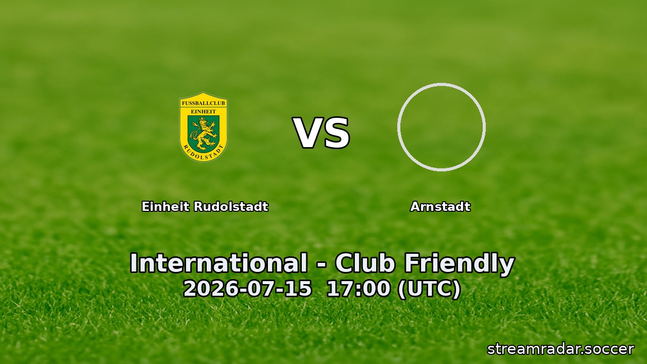 Einheit Rudolstadt vs Arnstadt