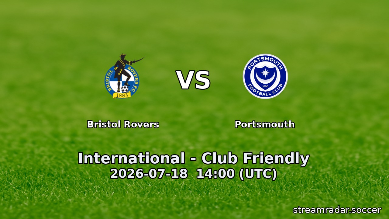 Bristol Rovers vs Portsmouth