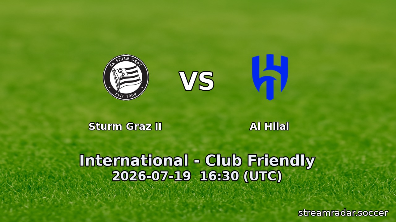 Sturm Graz II vs Al Hilal