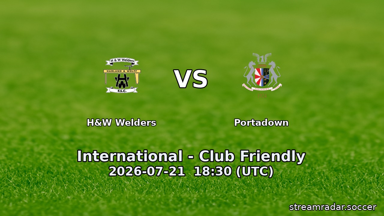 H&W Welders vs Portadown