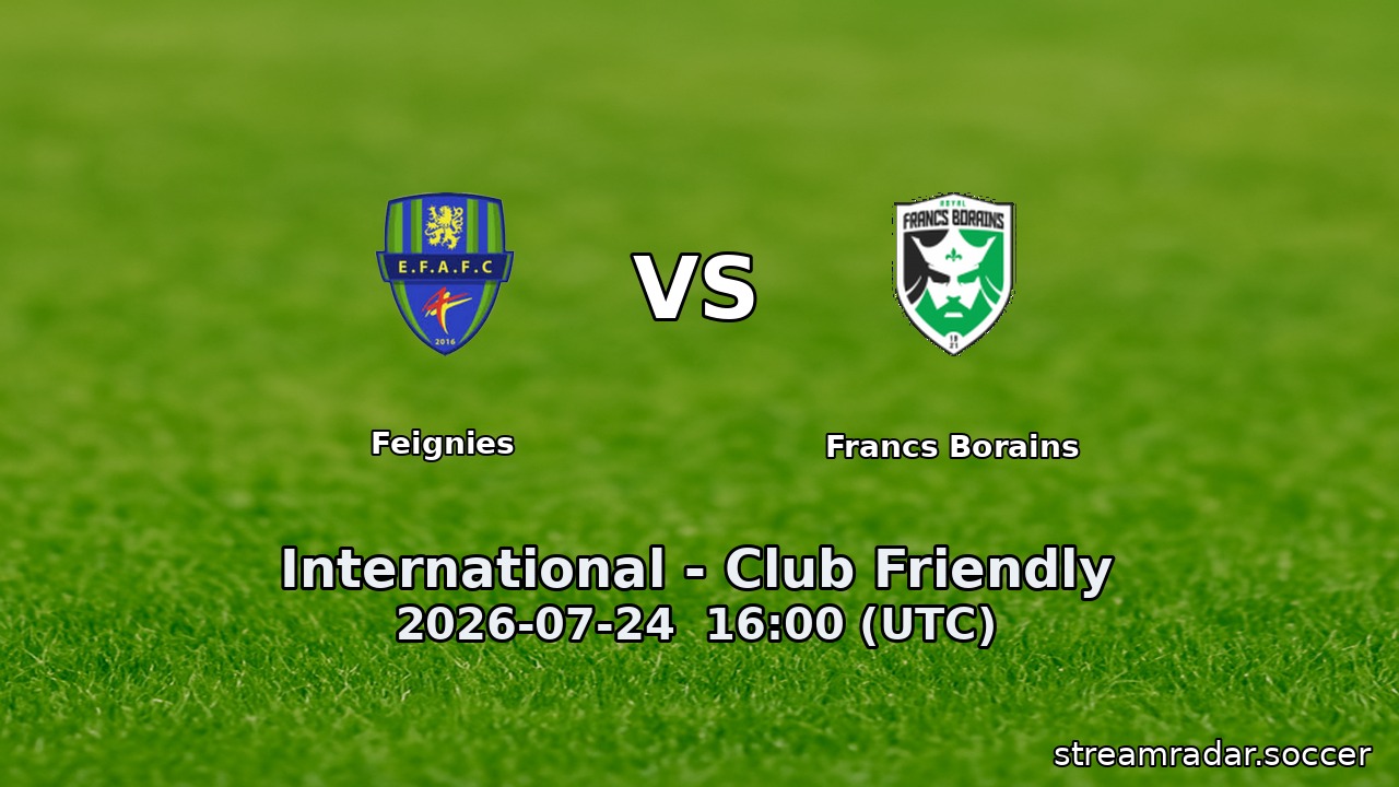 Feignies vs Francs Borains