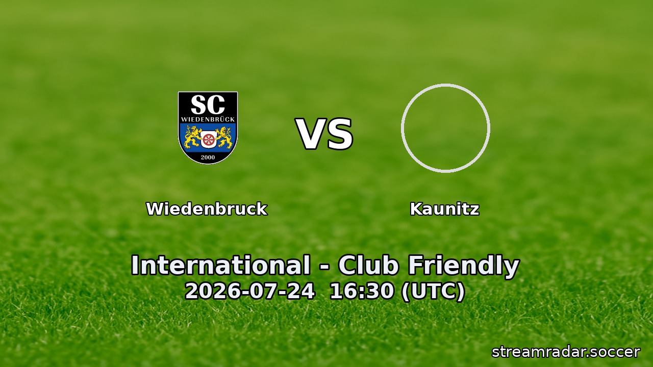 Wiedenbruck vs Kaunitz