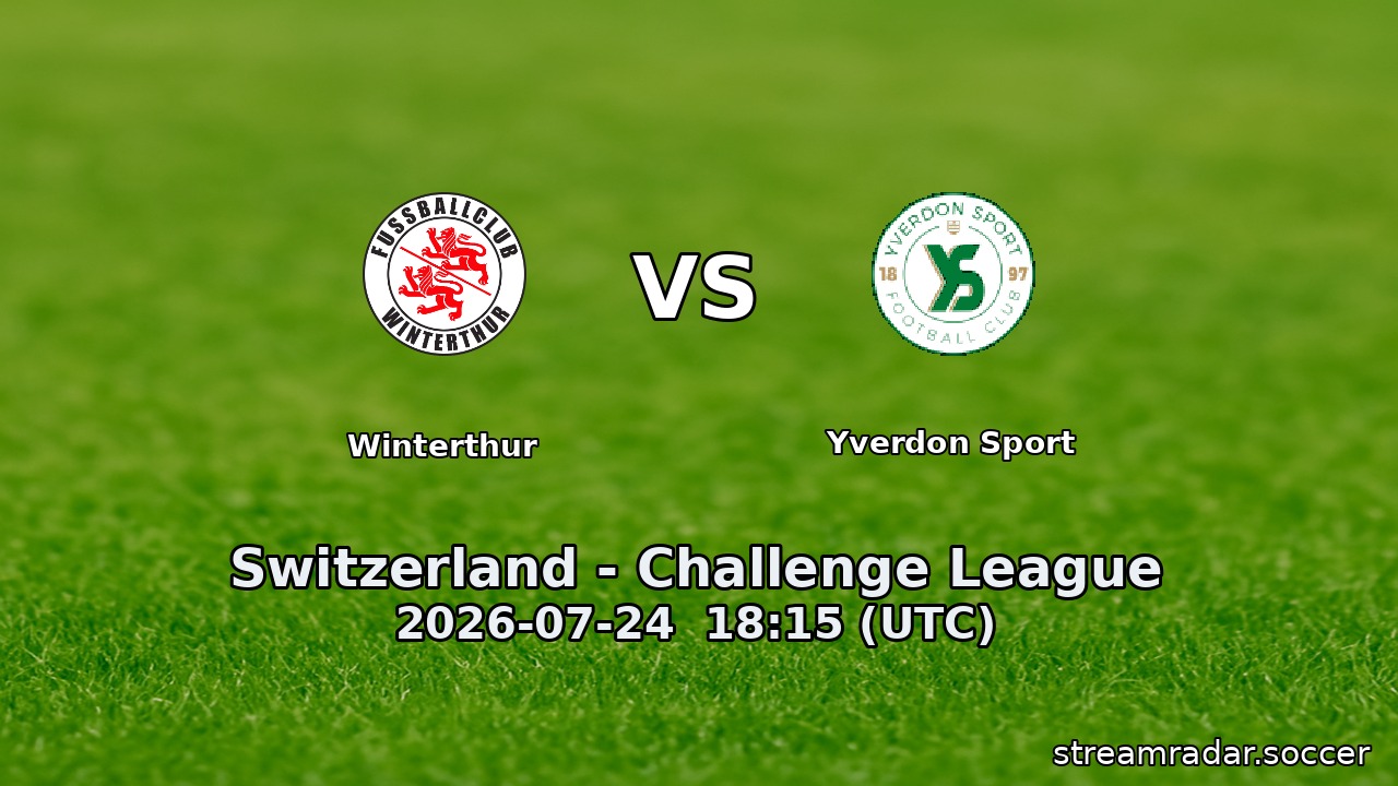 Winterthur vs Yverdon Sport