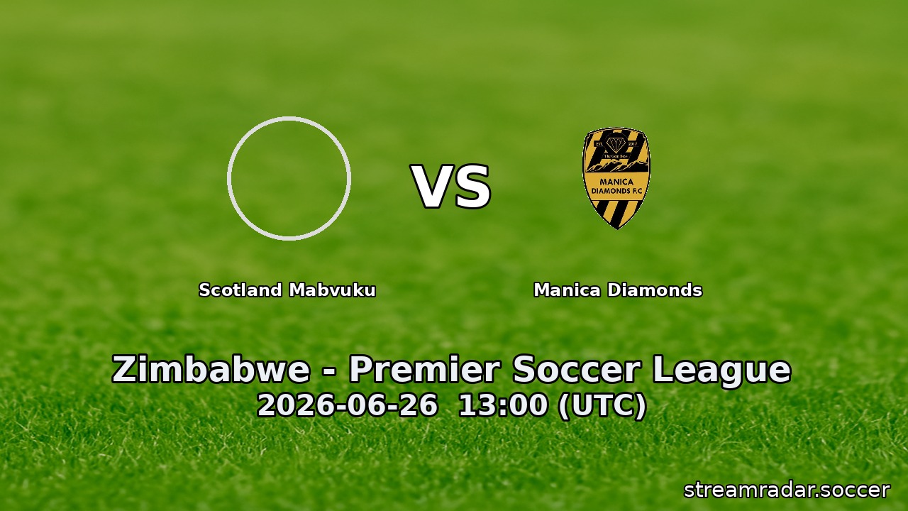 Scotland Mabvuku vs Manica Diamonds