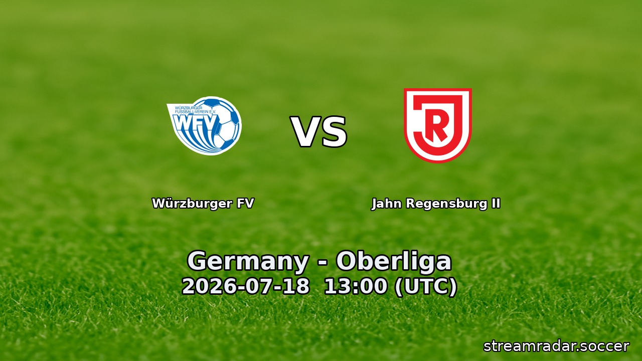 Würzburger FV vs Jahn Regensburg II