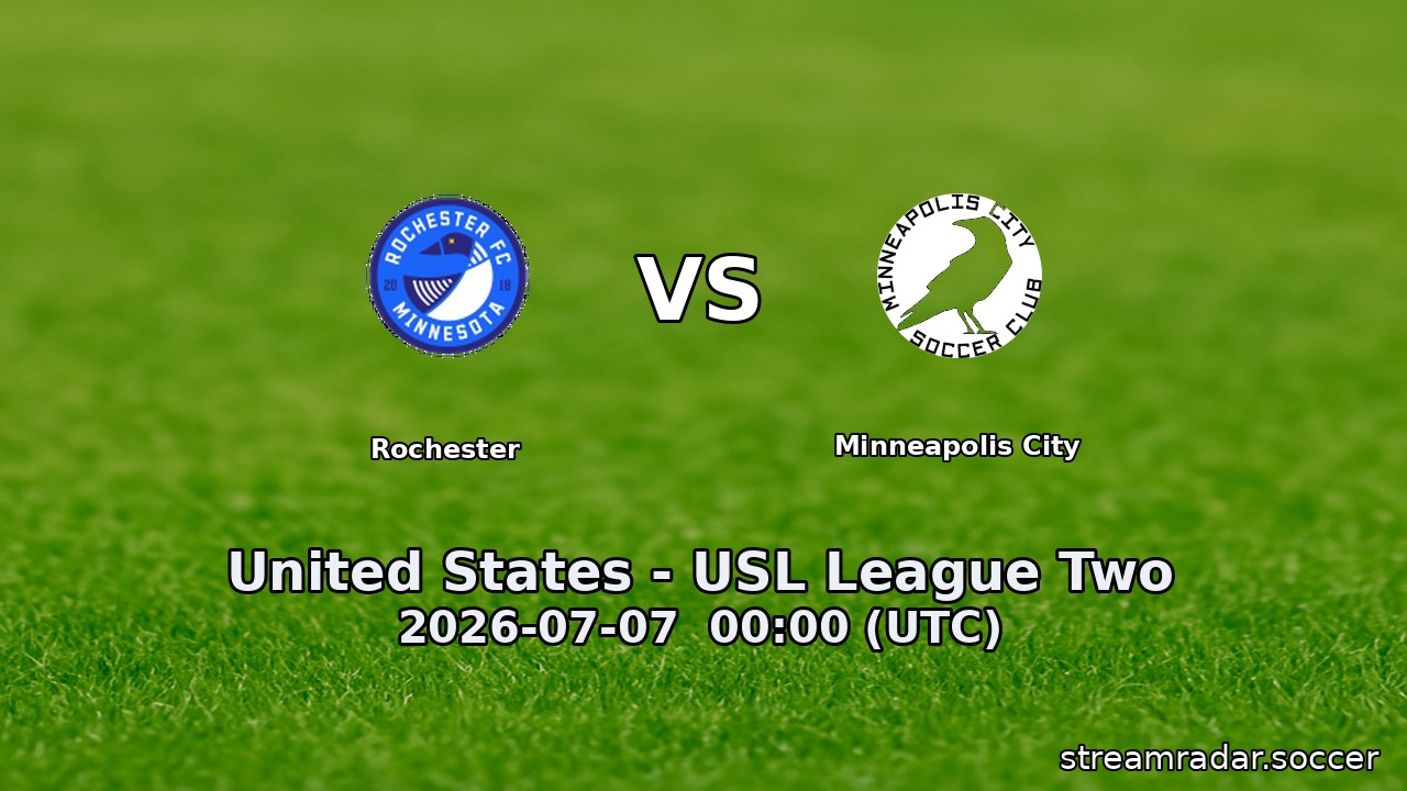 Rochester vs Minneapolis City