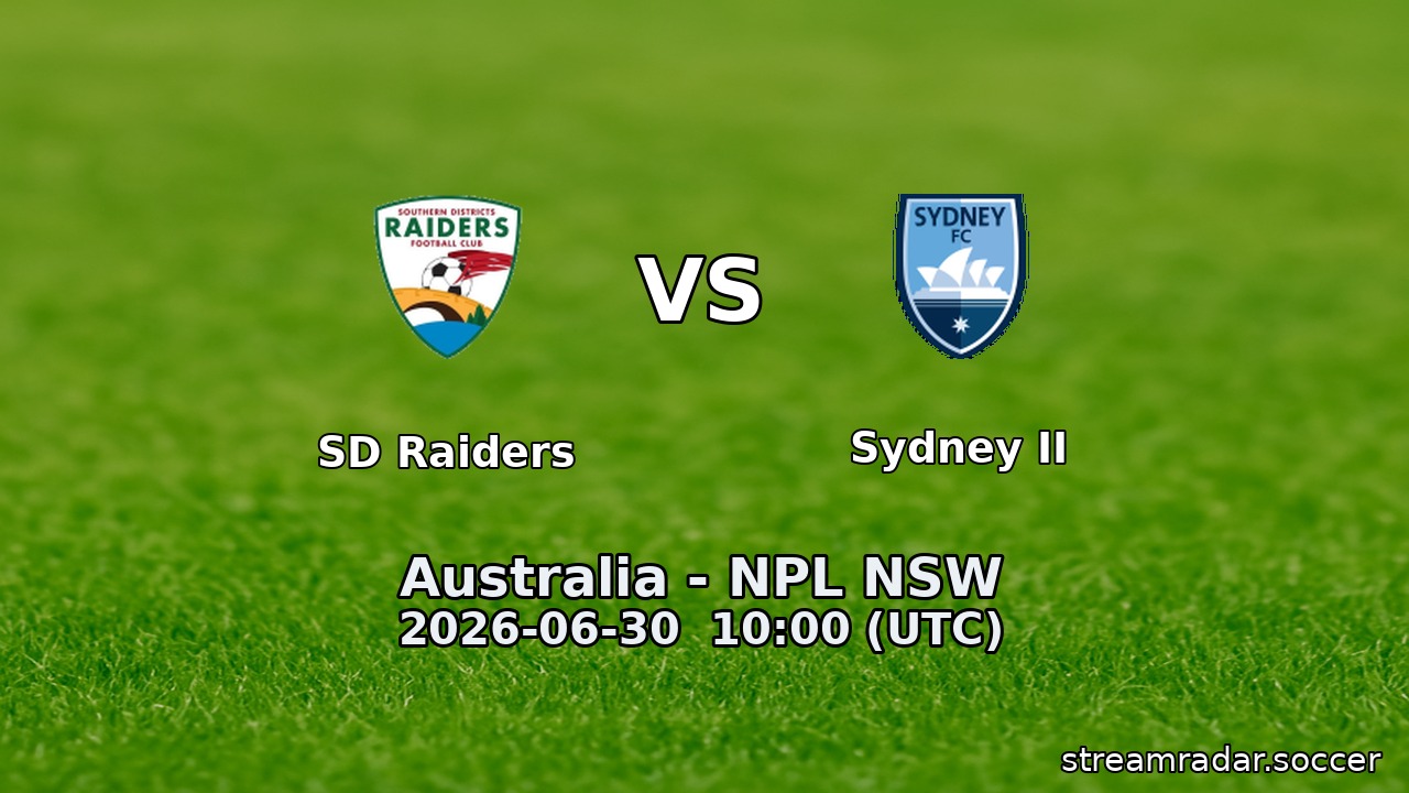 SD Raiders vs Sydney II