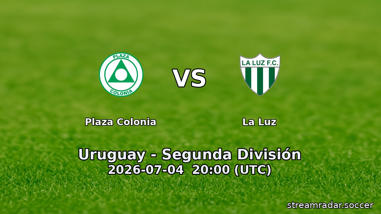 Plaza Colonia vs La Luz