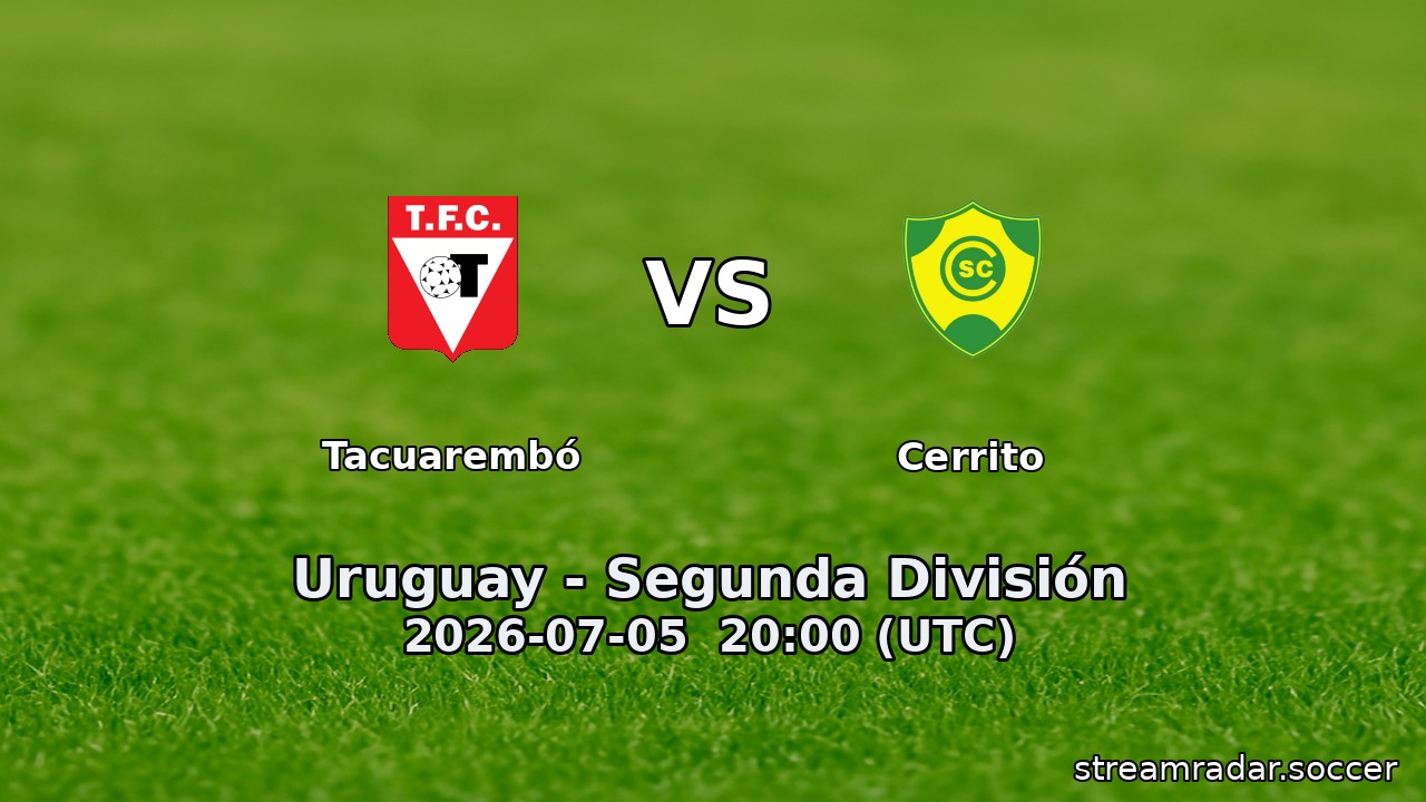 Tacuarembó vs Cerrito