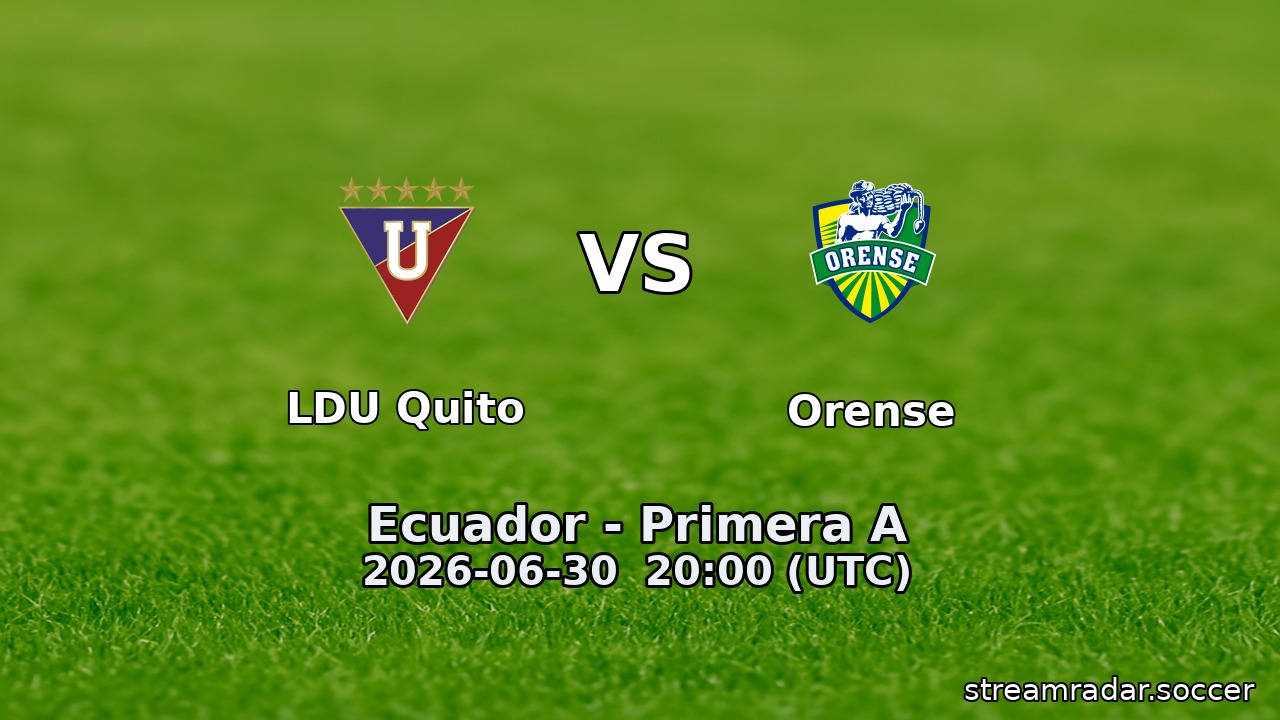 LDU Quito vs Orense