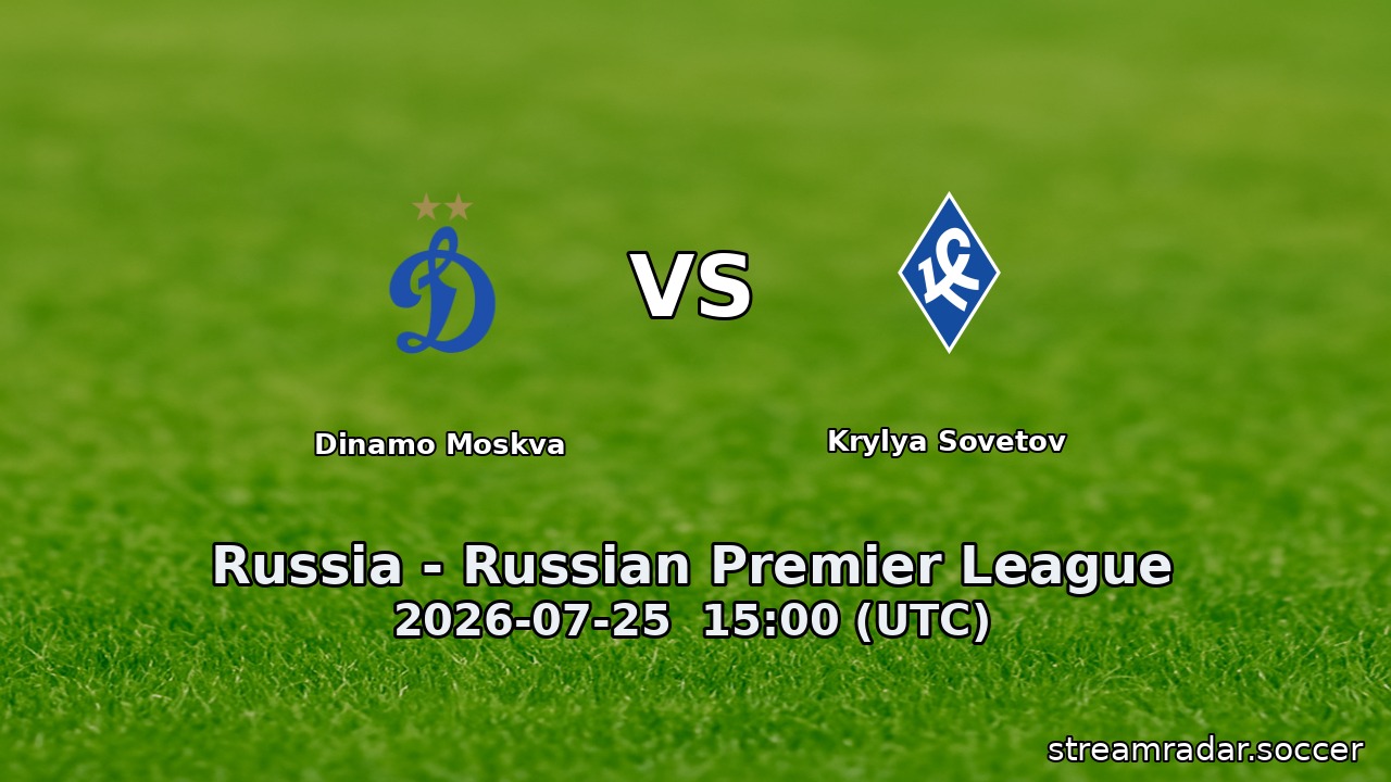 Dinamo Moskva vs Krylya Sovetov