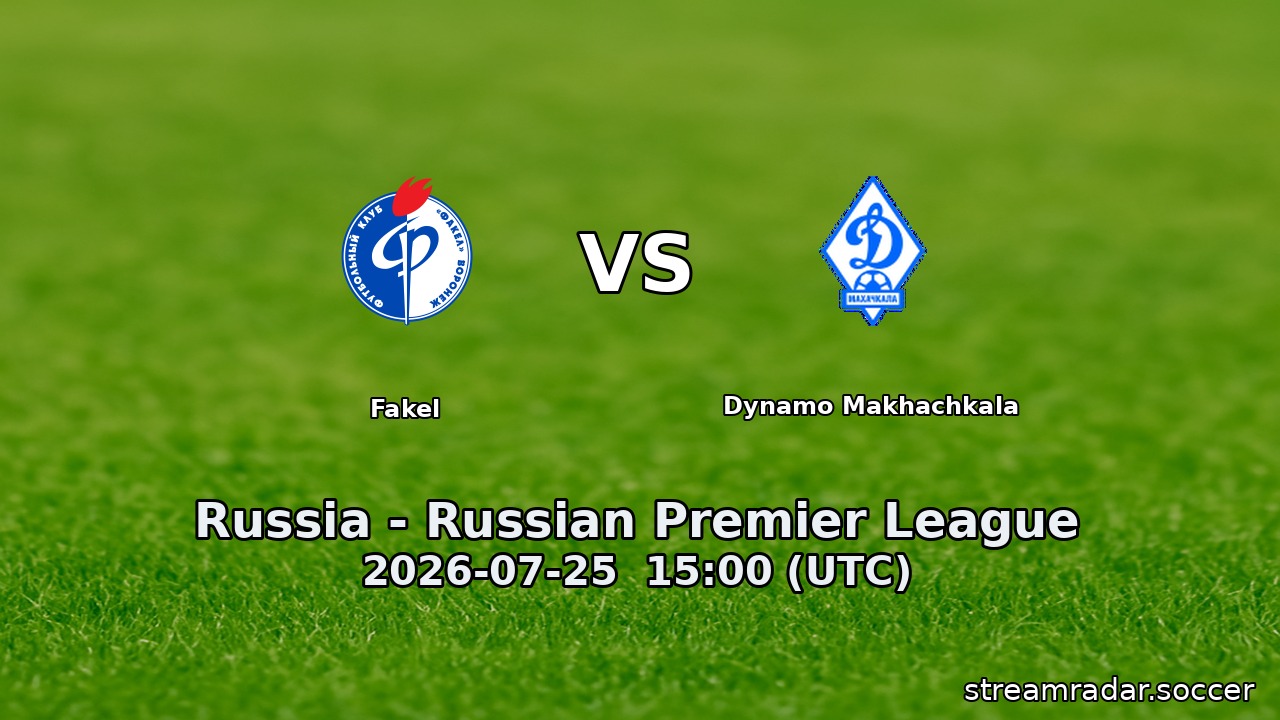 Fakel vs Dynamo Makhachkala