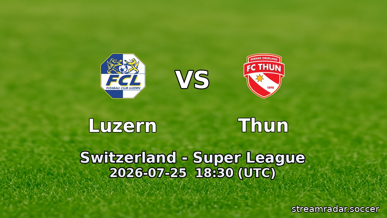 Luzern vs Thun