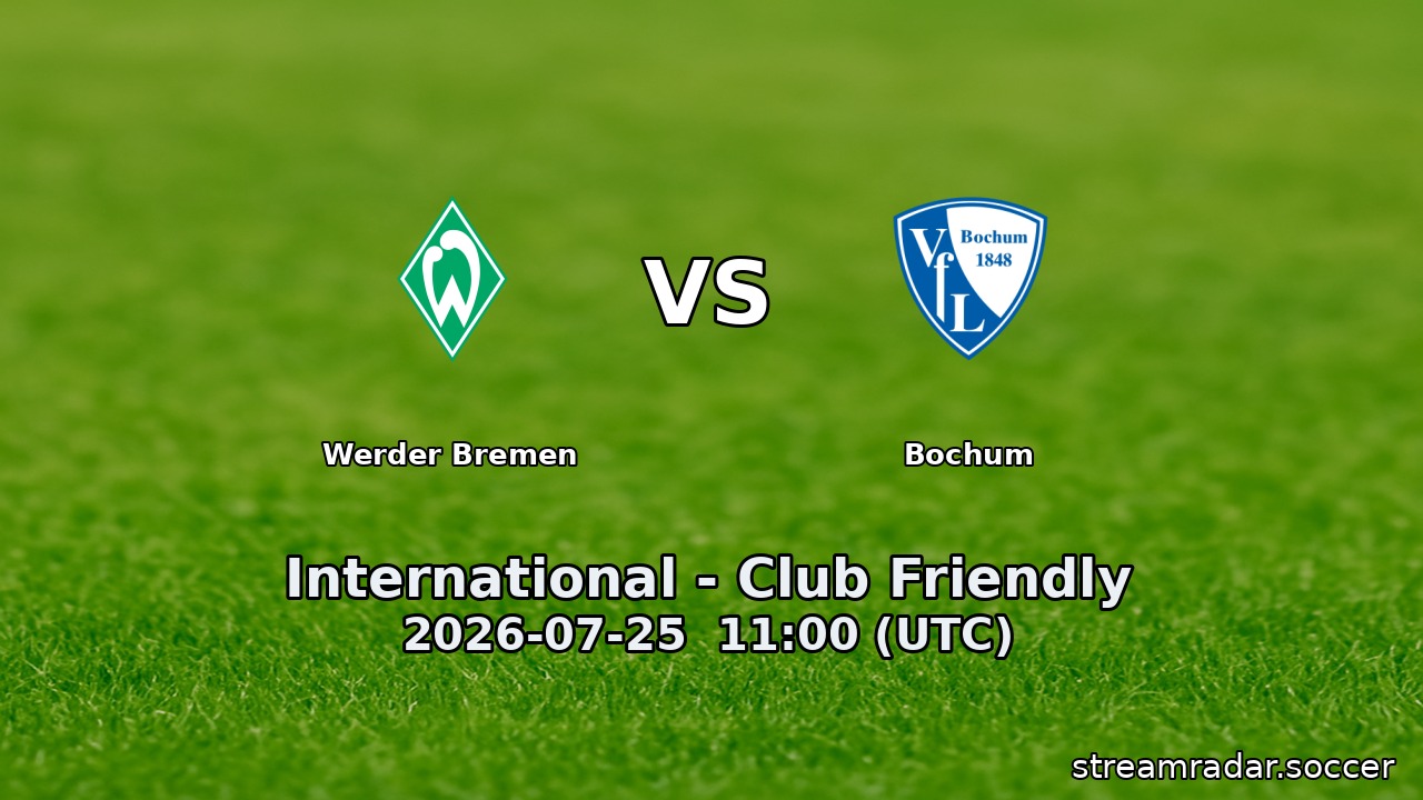 Werder Bremen vs Bochum